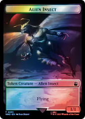 Soldier // Alien Insect Double-Sided Token (Surge Foil) [Doctor Who Tokens] | Exor Games Summserside