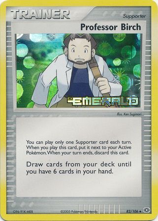 Professor Birch (82/106) (Stamped) [EX: Emerald] | Exor Games Summserside
