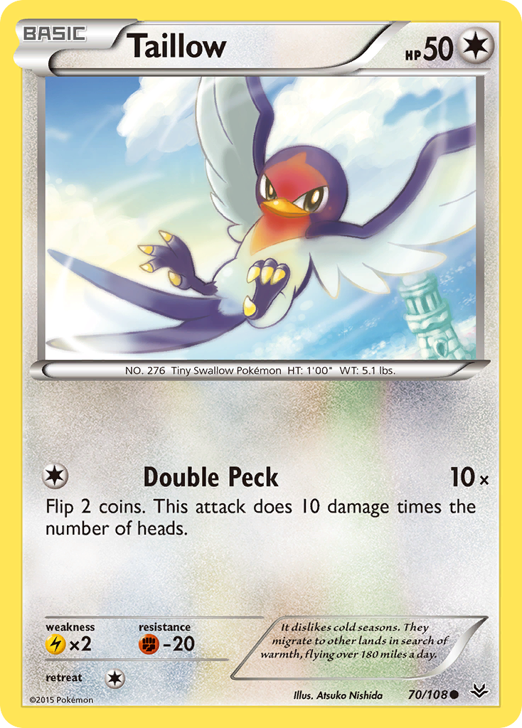 Taillow (70/108) [XY: Roaring Skies] | Exor Games Summserside