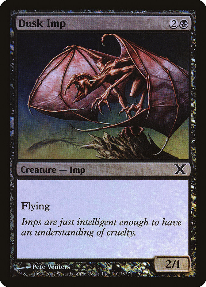 Dusk Imp (Premium Foil) [Tenth Edition] | Exor Games Summserside