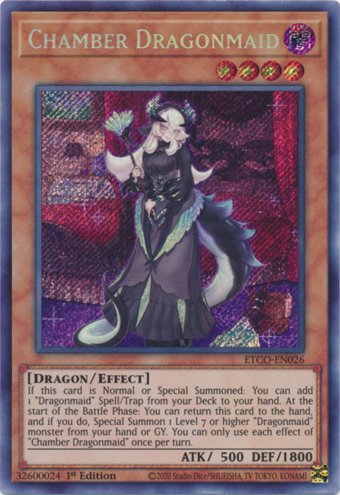 Chamber Dragonmaid [ETCO-EN026] Secret Rare | Exor Games Summserside
