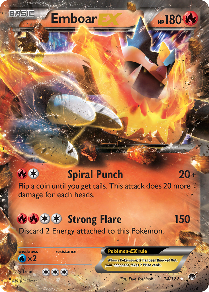 Emboar EX (14/122) [XY: BREAKpoint] | Exor Games Summserside