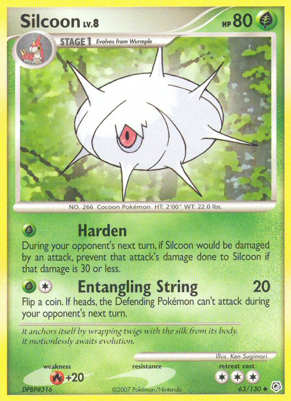 Silcoon (63/130) [Diamond & Pearl: Base Set] | Exor Games Summserside