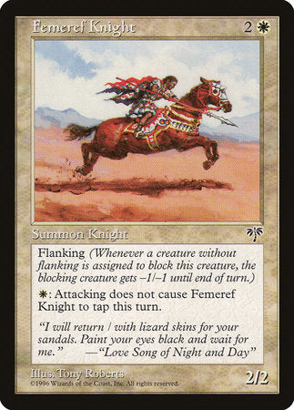 Femeref Knight [Mirage] | Exor Games Summserside