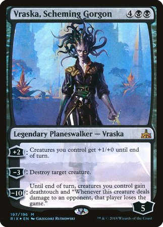 Vraska, Scheming Gorgon [Rivals of Ixalan] | Exor Games Summserside