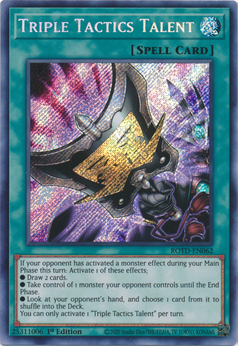 Triple Tactics Talent [ROTD-EN062] Secret Rare | Exor Games Summserside