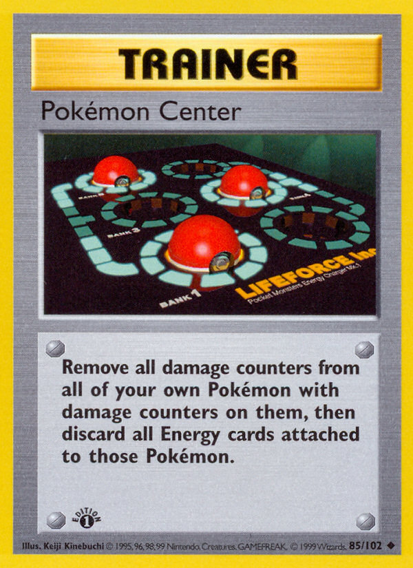 Pokemon Center (85/102) (Shadowless) [Base Set 1st Edition] | Exor Games Summserside