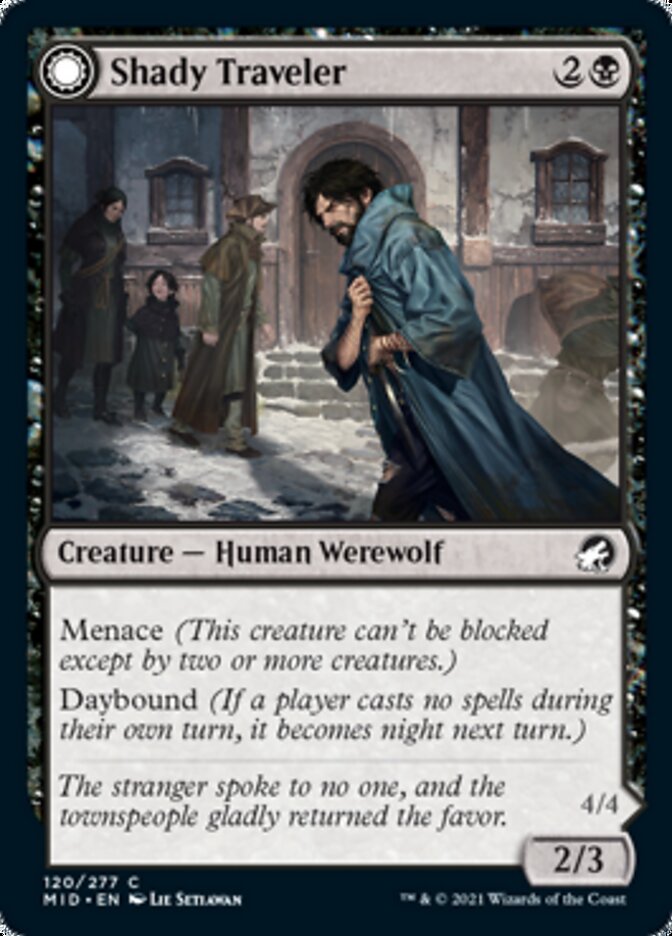 Shady Traveler // Stalking Predator [Innistrad: Midnight Hunt] | Exor Games Summserside