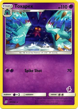 Toxapex (97/236) (Mewtwo Deck) [Battle Academy 2020] | Exor Games Summserside