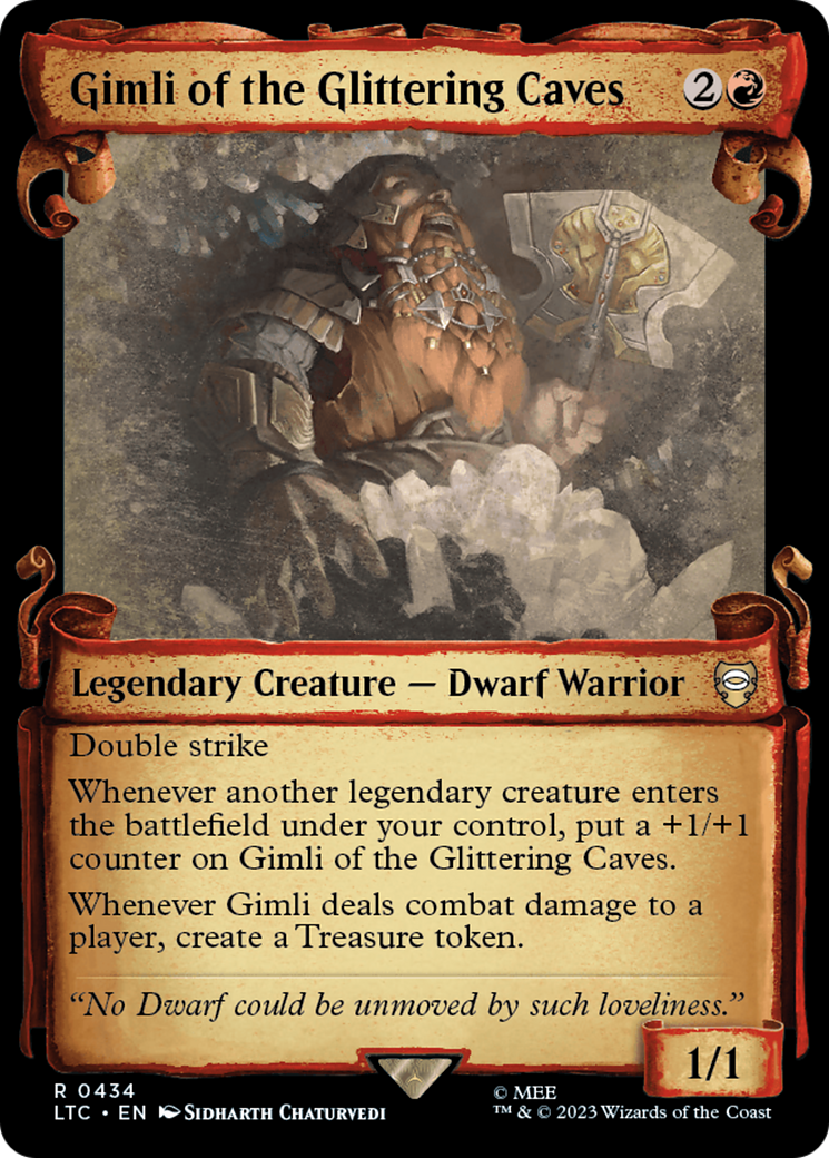 Gimli of the Glittering Caves [The Lord of the Rings: Tales of Middle-Earth Commander Showcase Scrolls] | Exor Games Summserside