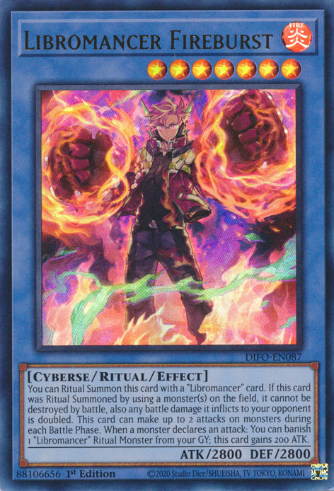 Libromancer Fireburst [DIFO-EN087] Ultra Rare | Exor Games Summserside