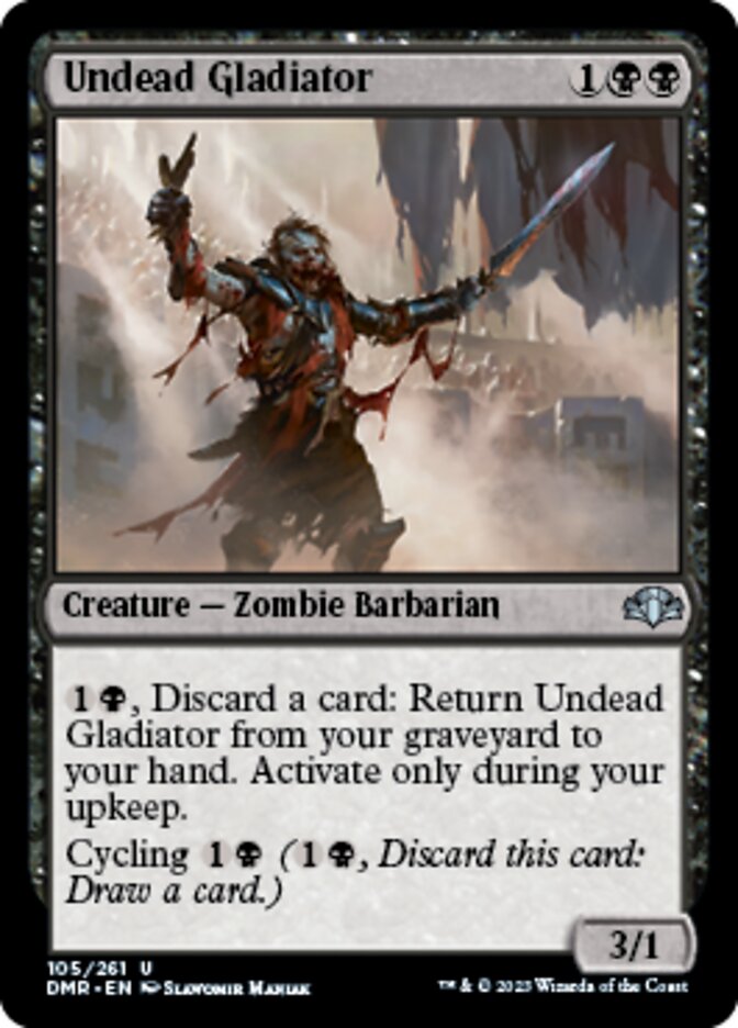 Undead Gladiator [Dominaria Remastered] | Exor Games Summserside