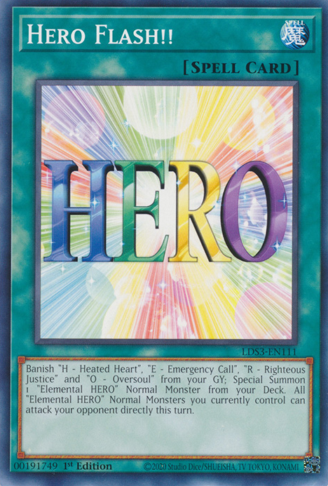 Hero Flash!! [LDS3-EN111] Common | Exor Games Summserside