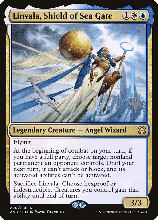 Linvala, Shield of Sea Gate (Promo Pack) [Zendikar Rising Promos] | Exor Games Summserside