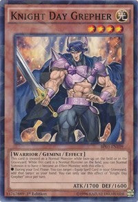 Knight Day Grepher (Shatterfoil) [BP03-EN109] Rare | Exor Games Summserside