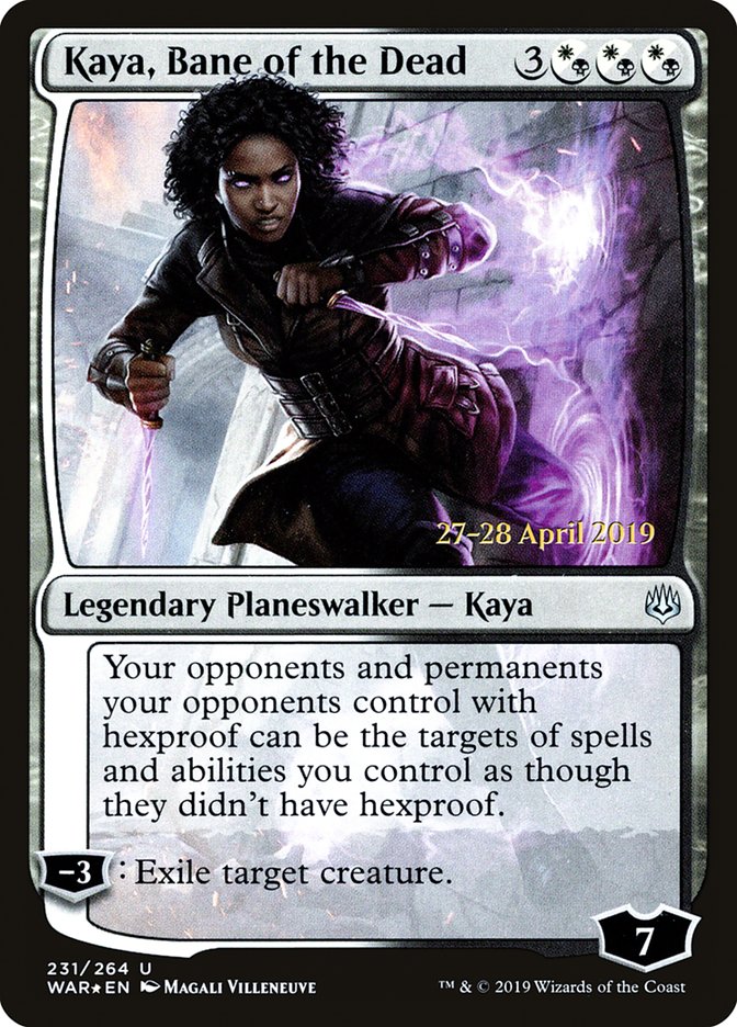 Kaya, Bane of the Dead  [War of the Spark Prerelease Promos] | Exor Games Summserside