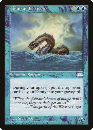 Tolarian Serpent [Weatherlight] | Exor Games Summserside