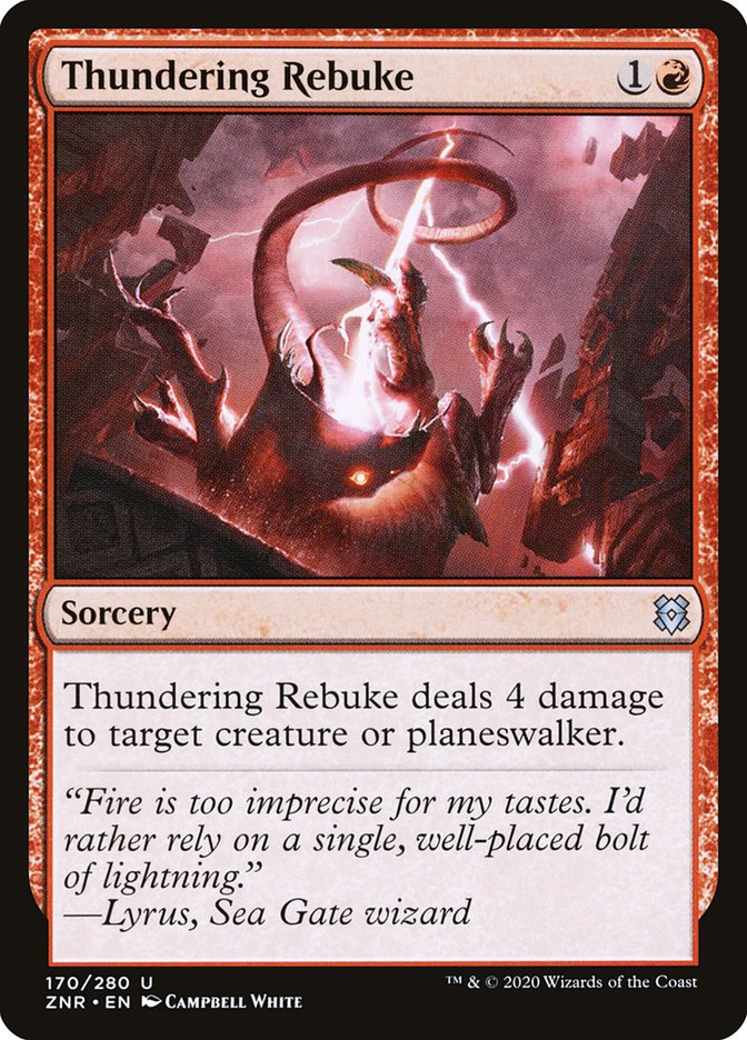 Thundering Rebuke [Zendikar Rising] | Exor Games Summserside