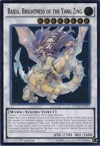 Baxia, Brightness of the Yang Zing (UTR) [DUEA-EN051] Ultimate Rare | Exor Games Summserside