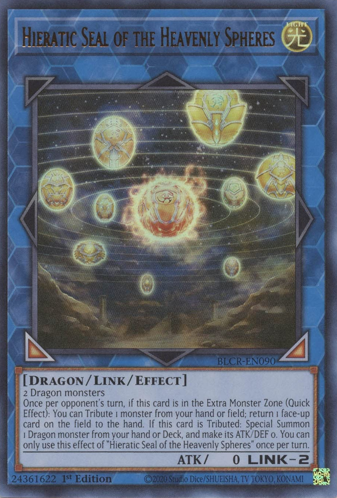 Hieratic Seal of the Heavenly Spheres [BLCR-EN090] Ultra Rare | Exor Games Summserside