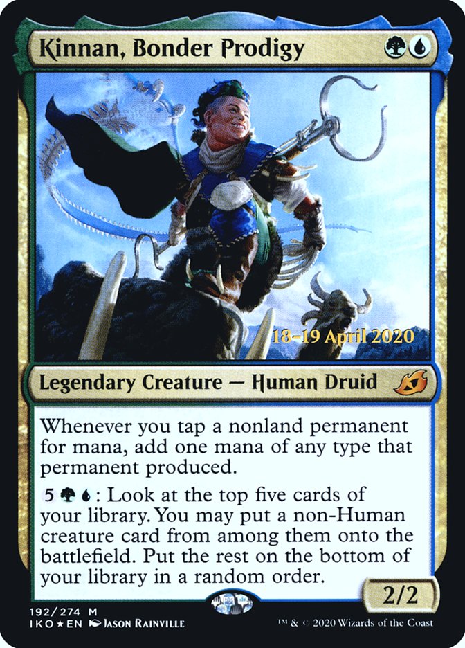 Kinnan, Bonder Prodigy  [Ikoria: Lair of Behemoths Prerelease Promos] | Exor Games Summserside