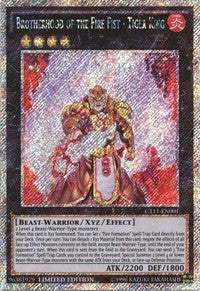 Brotherhood of the Fire Fist - Tiger King [CT11-EN001] Secret Rare | Exor Games Summserside