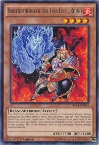 Brotherhood of the Fire Fist - Rhino [MP14-EN014] Rare | Exor Games Summserside