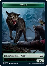 Wolf // Wurm (030) Double-sided Token [Double Masters Tokens] | Exor Games Summserside