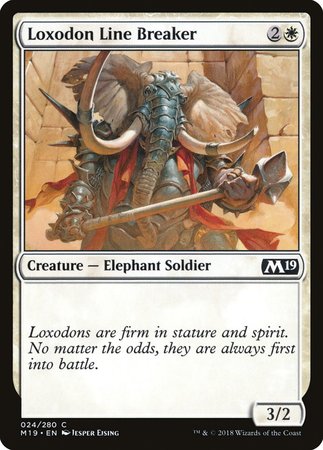 Loxodon Line Breaker [Core Set 2019] | Exor Games Summserside