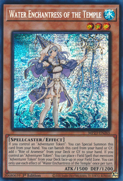 Water Enchantress of the Temple [MP23-EN265] Prismatic Secret Rare | Exor Games Summserside