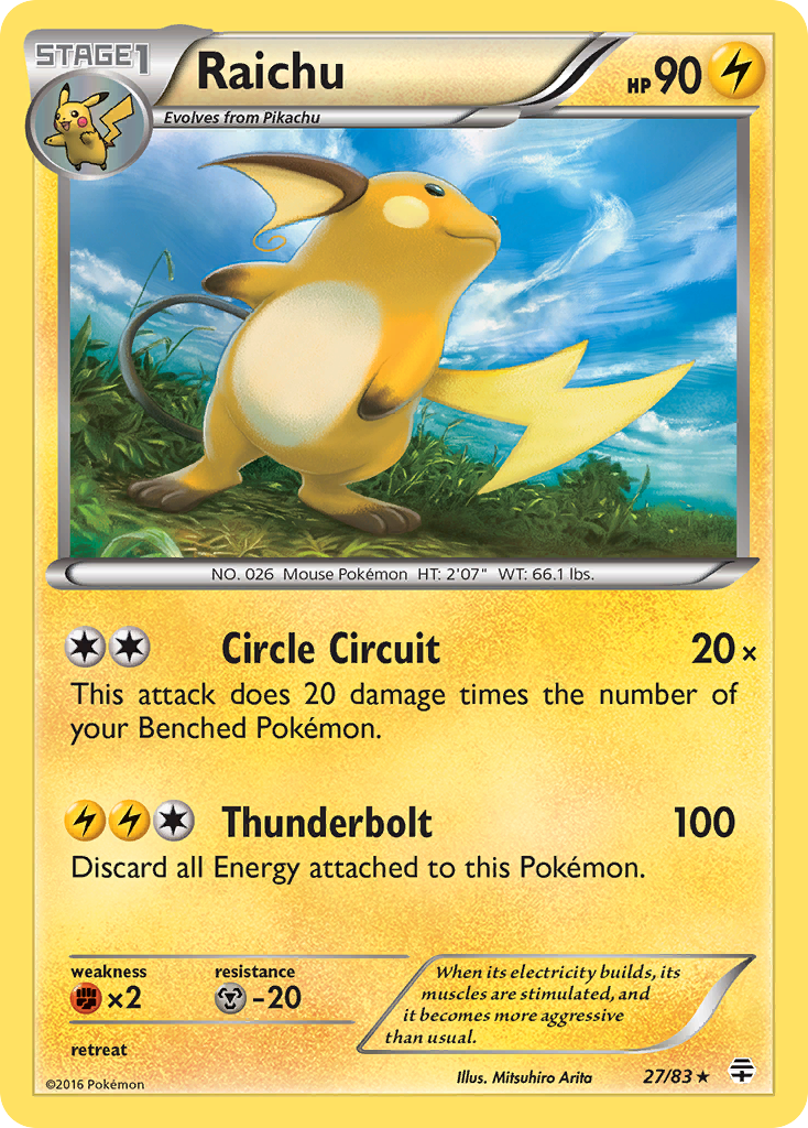 Raichu (27/83) [XY: Generations] | Exor Games Summserside