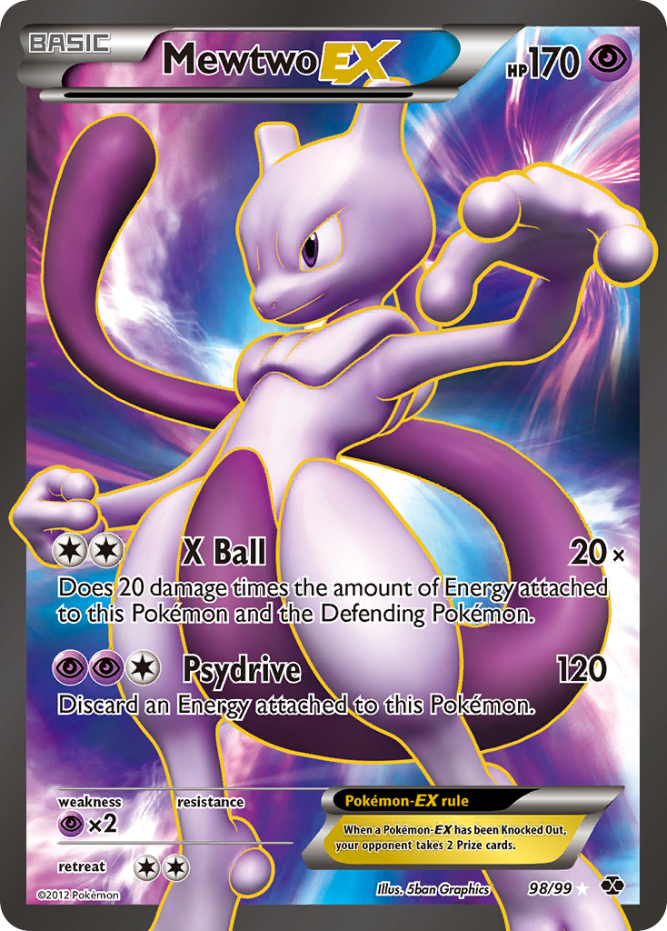 Mewtwo EX (98/99) [Black & White: Next Destinies] | Exor Games Summserside