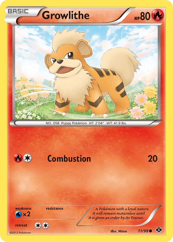 Growlithe (11/99) [Black & White: Next Destinies] | Exor Games Summserside