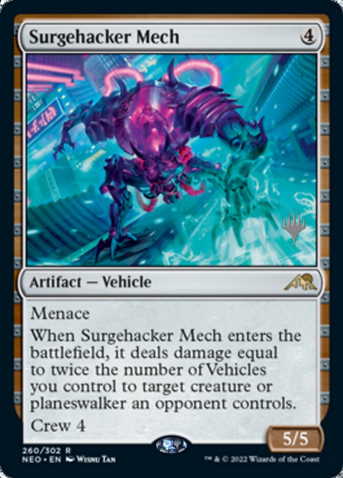 Surgehacker Mech (Promo Pack) [Kamigawa: Neon Dynasty Promos] | Exor Games Summserside