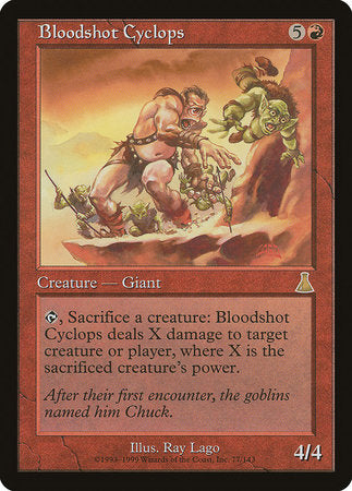 Bloodshot Cyclops [Urza's Destiny] | Exor Games Summserside