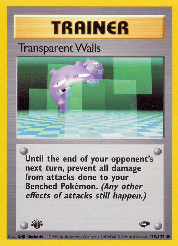 Transparent Walls (125/132) [Gym Challenge 1st Edition] | Exor Games Summserside