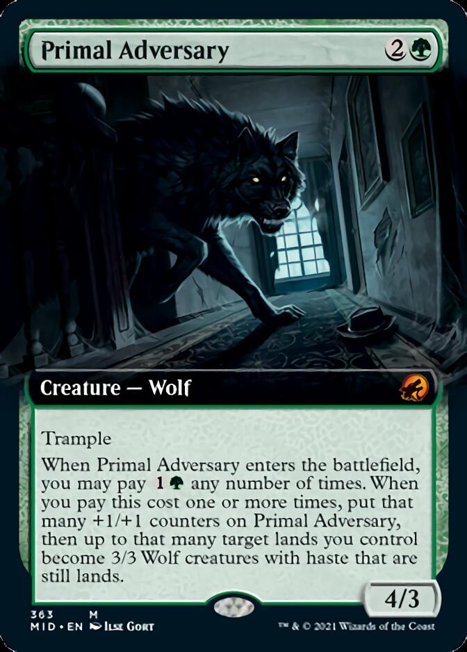 Primal Adversary (Extended) [Innistrad: Midnight Hunt] | Exor Games Summserside