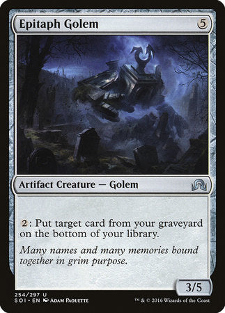 Epitaph Golem [Shadows over Innistrad] | Exor Games Summserside