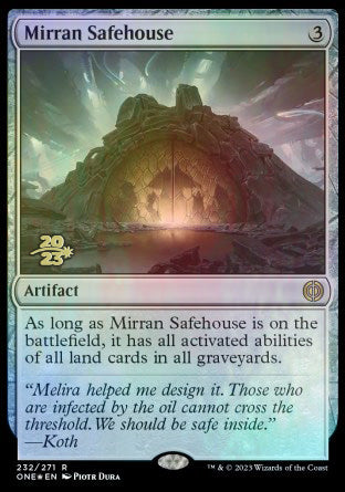 Mirran Safehouse [Phyrexia: All Will Be One Prerelease Promos] | Exor Games Summserside