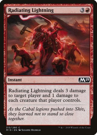 Radiating Lightning [Core Set 2019] | Exor Games Summserside