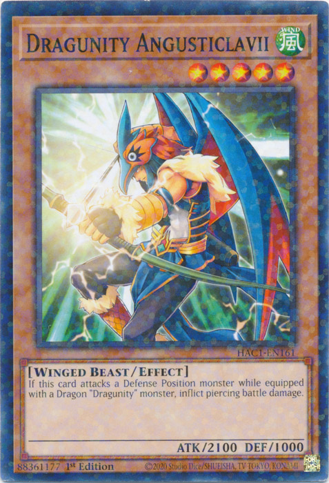 Dragunity Angusticlavii (Duel Terminal) [HAC1-EN161] Common | Exor Games Summserside