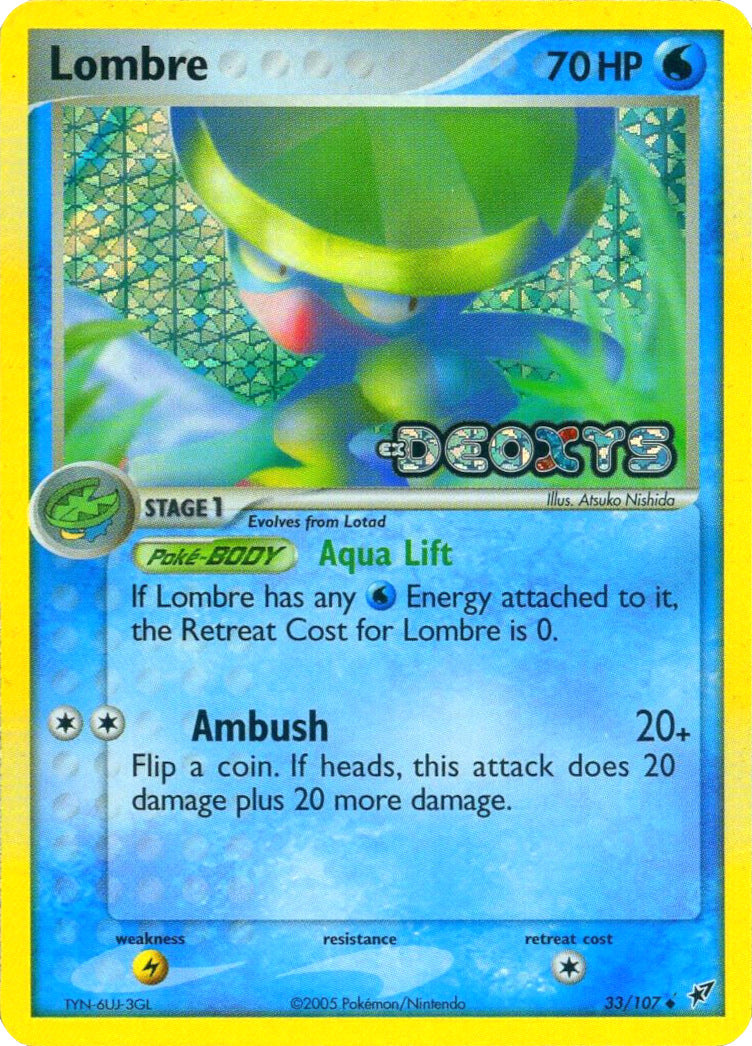 Lombre (33/107) (Stamped) [EX: Deoxys] | Exor Games Summserside