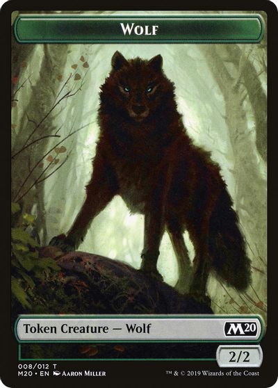 Wolf Double-sided Token [Challenger Decks 2020 Tokens] | Exor Games Summserside