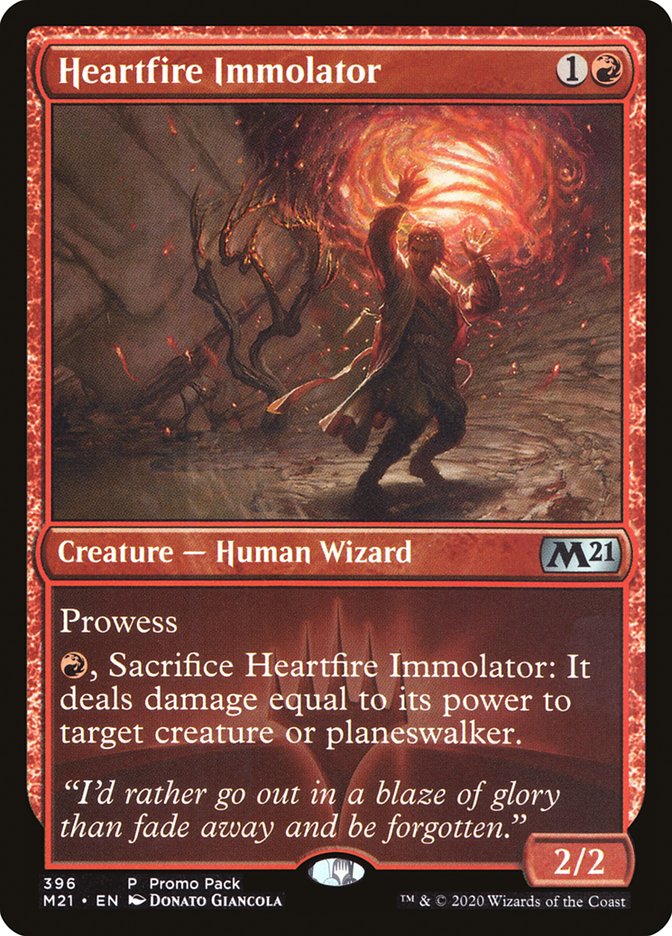 Heartfire Immolator (Promo Pack) [Core Set 2021 Promos] | Exor Games Summserside