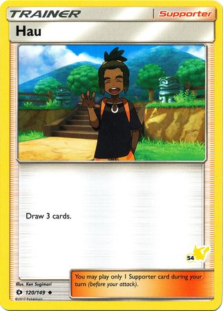 Hau (120/149) (Pikachu Stamp #54) [Battle Academy 2020] | Exor Games Summserside