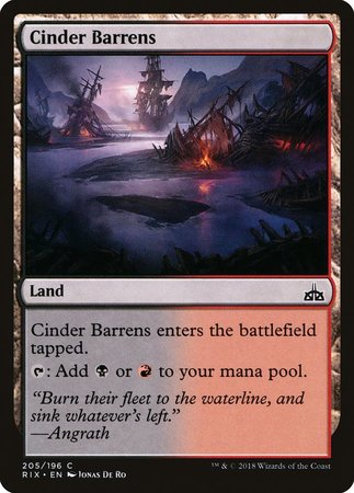 Cinder Barrens [Rivals of Ixalan] | Exor Games Summserside