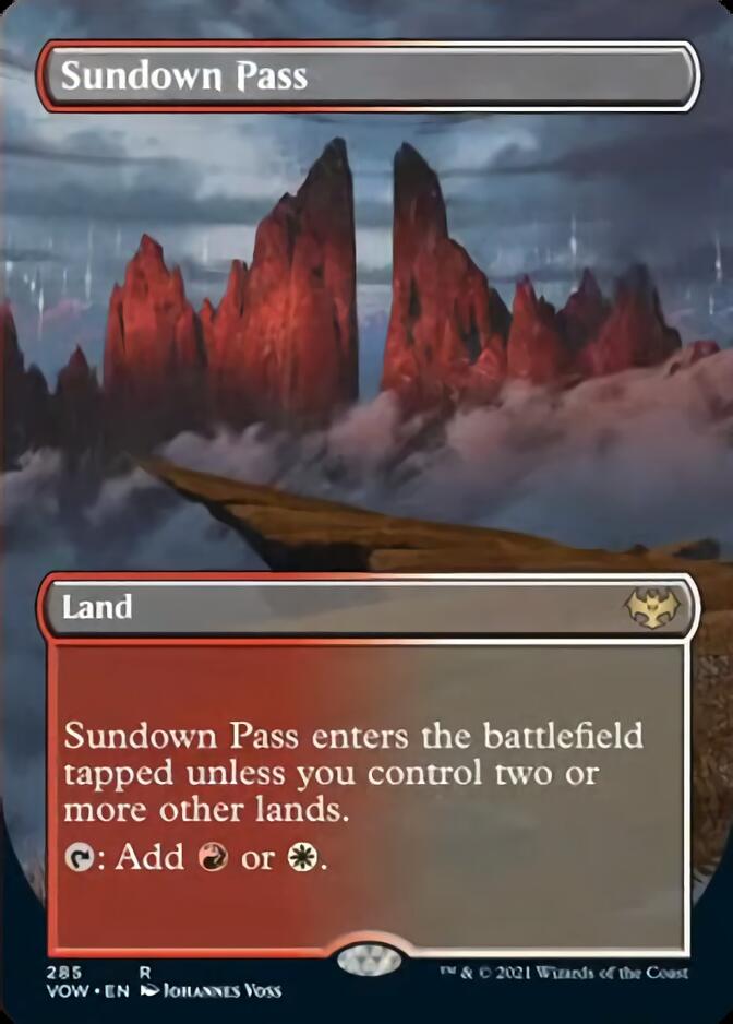 Sundown Pass (Borderless) [Innistrad: Crimson Vow] | Exor Games Summserside