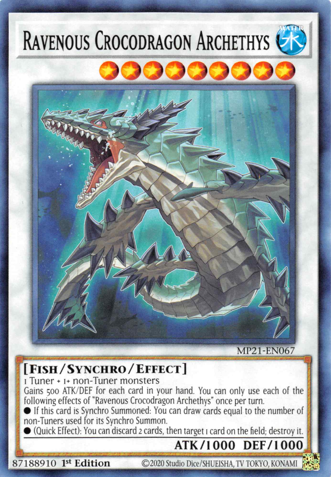 Ravenous Crocodragon Archethys [MP21-EN067] Common | Exor Games Summserside