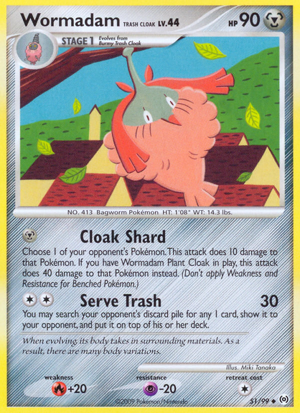 Wormadam Trash Cloak (51/99) [Platinum: Arceus] | Exor Games Summserside