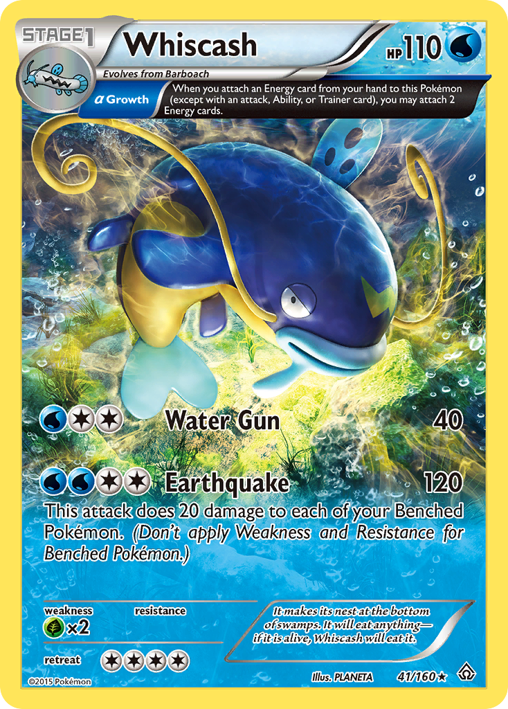 Whiscash (41/160) [XY: Primal Clash] | Exor Games Summserside